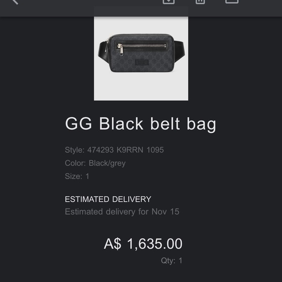 GUCCI GG BELT BAG - Picture 4 of 6